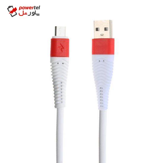 کابل تبدیل USB به microUSB مدل P117 طول 1 متر