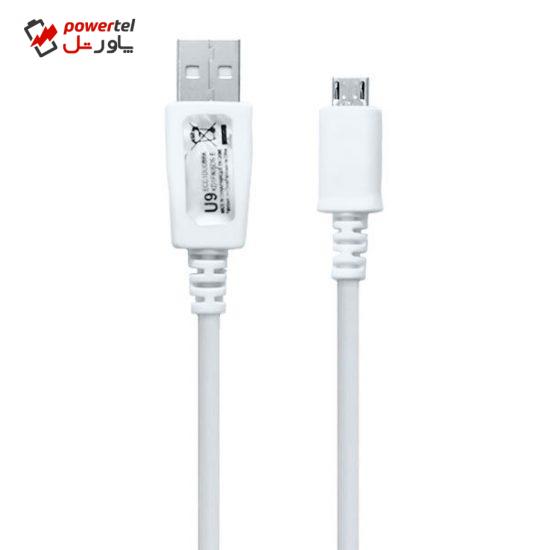 کابل تبدیل USB به microUSB مدل U9-ECC1DUOBBK طول 1.45 متر