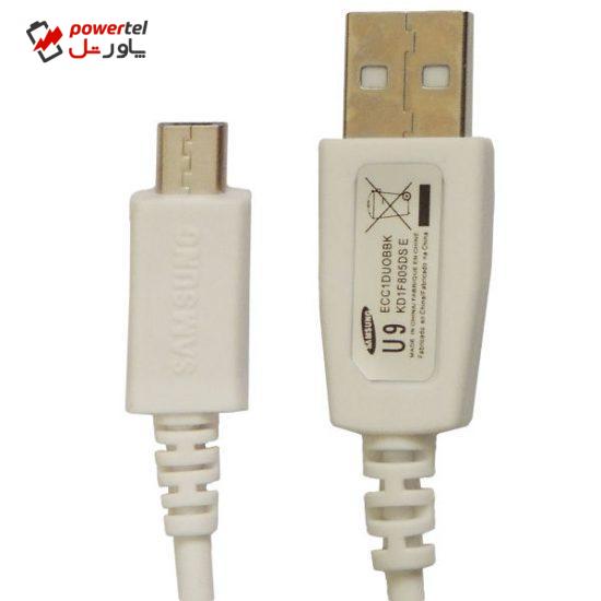 کابل تبدیل USB به microUSB مدل U9 کد ECC1DUOBBK KD1F805DS E  طول 1 متر