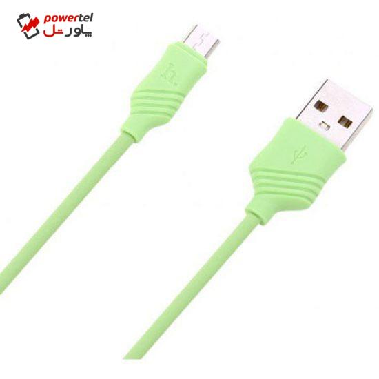 کابل تبدیل USB به microUSB هوکو مدل X6 Kha طول 1متر