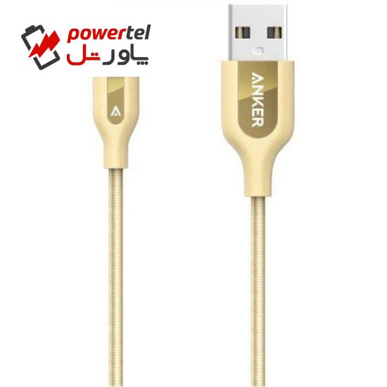 کابل تبدیل USB به لایتنینگ انکر مدل A8121 PowerLine Plus طول 0.9 متر به همراه محفظه نگهدارنده