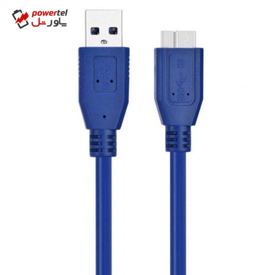 کابل تبدیل USB3.0 به micro-B  پرومکس مدل AM/HDD طول 1 متر