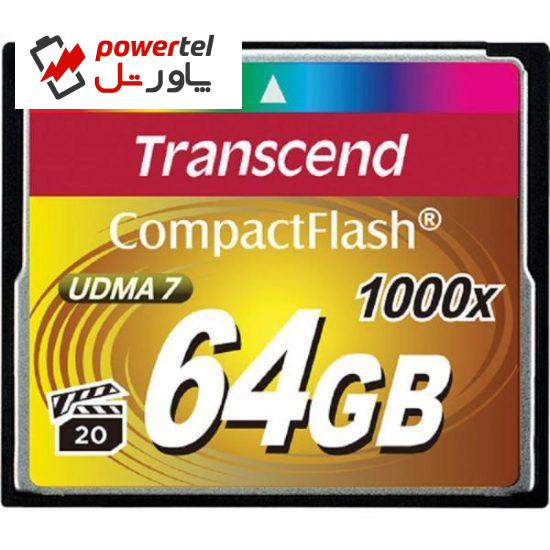 کارت حافظه CompactFlash ترنسند مدلULTIMATE 1000x سرعت 160MBps ظرفیت 64 گیگابایت