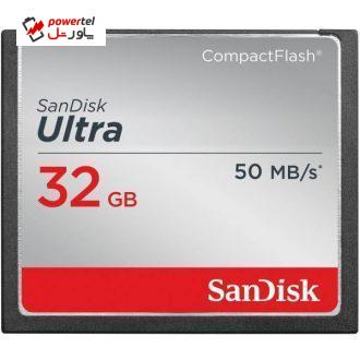کارت حافظه CompactFlash سن دیسک مدل Ultra سرعت 333X 50MBps ظرفیت 32 گیگابایت