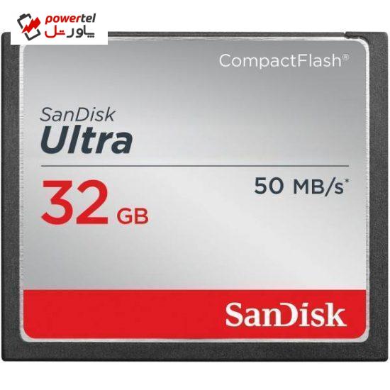 کارت حافظه CompactFlash سن دیسک مدل Ultra سرعت 333X 50MBps ظرفیت 32 گیگابایت