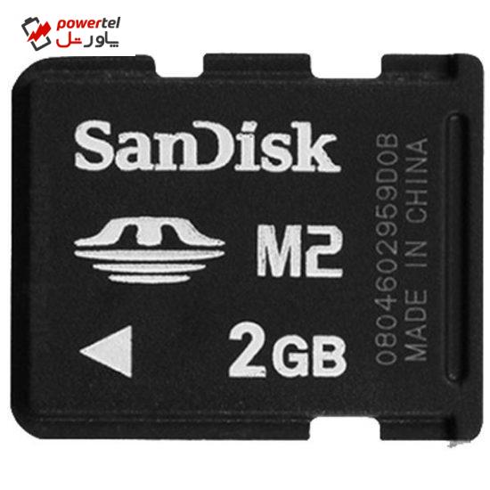 کارت حافظه M2 سن دیسک مدل HX کلاس 2 استاندارد HG سرعت 20MBps ظرفیت 2 گیگابایت