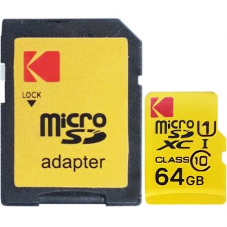 کارت حافظه microSDXC کداک مدل Premium Performance کلاس 10 استاندارد UHS-I U1 سرعت 85MBps ظرفیت 64 گیگابایت بسته 4 عددی