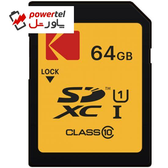 کارت حافظه SDXC کداک مدل PREMIUM کلاس 10 استاندارد U1 سرعت 85MBps ظرفیت 64 گیگابایت