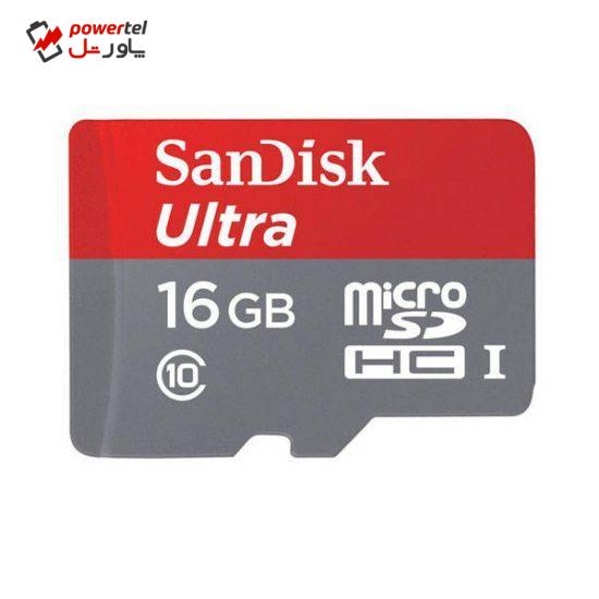 کارت حافظه microSD سن دیسک مدل Ultra کلاس 10 استاندارد UHS-I U1 سرعت 200X 30MBps ظرفیت 16 گیگابایت