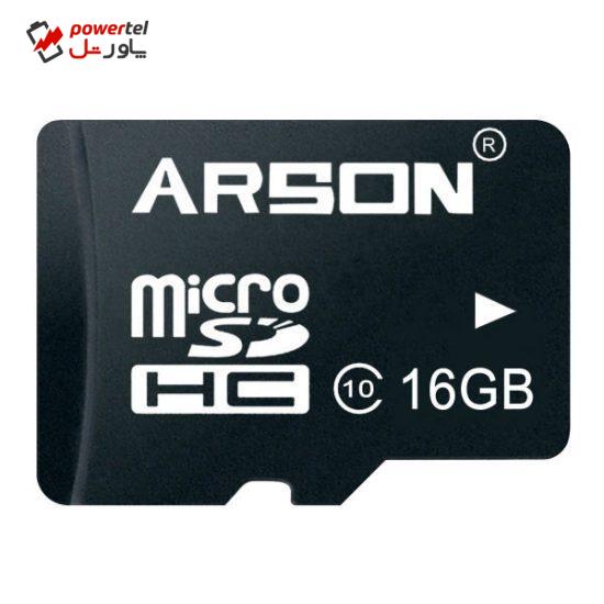 کارت حافظه microSDHC آرسون مدل AM-2116 کلاس 10 استاندارد U1 سرعت 80MBps ظرفیت 16 گیگابایت