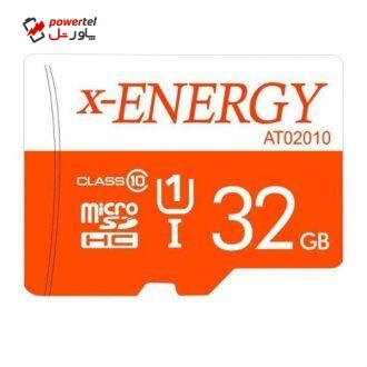 کارت حافظه microSDHC ایکس انرژی کلاس 10 استاندارد UHS-I U1 سرعت 80MBps ظرفیت 32 گیگابایت