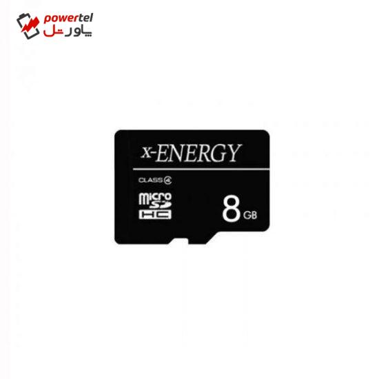 کارت حافظه microSDHC ایکس انرژی کلاس 4 سرعت 13MB/s ظرفیت 8 گیگابایت