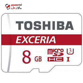 کارت حافظه microSDHC توشیبا مدل M302-EA کلاس 10 استاندارد UHS-I U3 سرعت 48MBps ظرفیت 8 گیگابایت