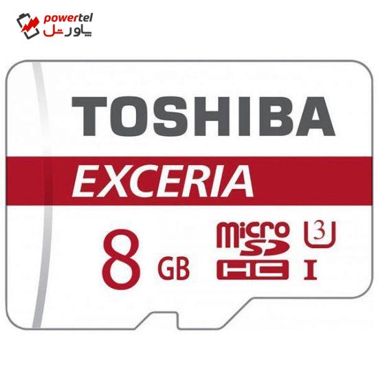 کارت حافظه microSDHC توشیبا مدل M302-EA کلاس 10 استاندارد UHS-I U3 سرعت 48MBps ظرفیت 8 گیگابایت