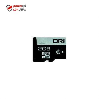 کارت حافظه microSDHC دی آر آی کلاس 6 استاندارد UHS-I U1 سرعت 6MBps ظرفیت 2 گیگابایت
