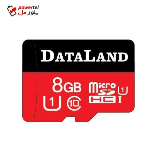 کارت حافظه microSDHC دیتالند مدل 333x کلاس 10 استاندارد UHS-I U1 سرعت 45MBps ظرفیت 8 گیگابایت