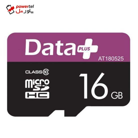 کارت حافظه microSDHC دیتاپلاس مدل AT180525  کلاس 10 ظرفیت 16 گیگابایت