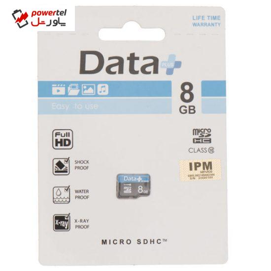 کارت حافظه microSDHC دیتاپلاس مدل IPM کلاس 10 ظرفیت 8 گیگابایت