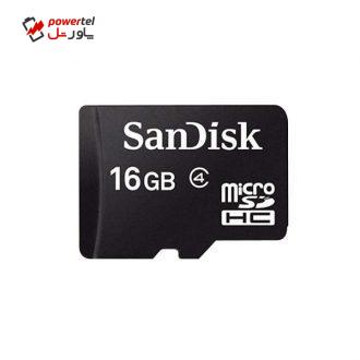 کارت حافظه microSDHC سن دیسک مدل MSD16QM کلاس 4 استاندارد SDHC سرعت 4MBps ظرفیت 16 گیگابایت