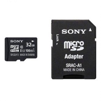 کارت حافظه microSDHC سونی مدل SR-32UYA3 کلاس 10سرعت 90MBps ظرفیت 32 گیگابایت به همراه آداپتور SD