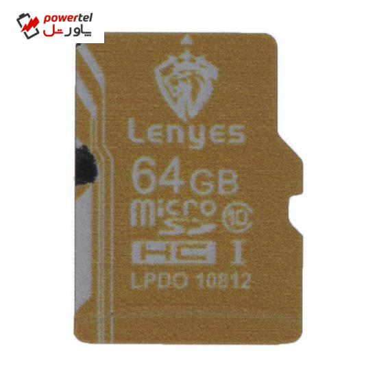 کارت حافظه microSDHC لنیس مدل 10812 کلاس 10 ظرفیت 64 گیگابایت