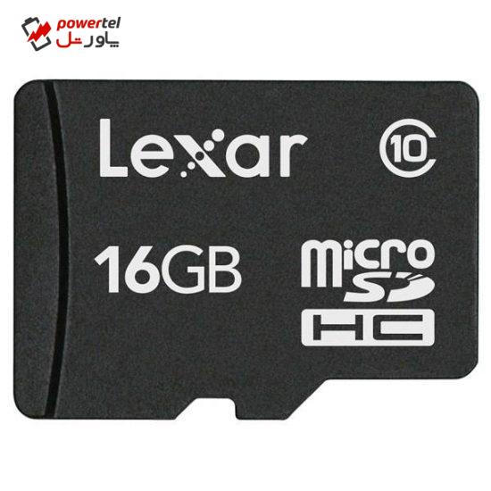 کارت حافظه microSDHC لکسار کلاس 10 ظرفیت 16 گیگابایت