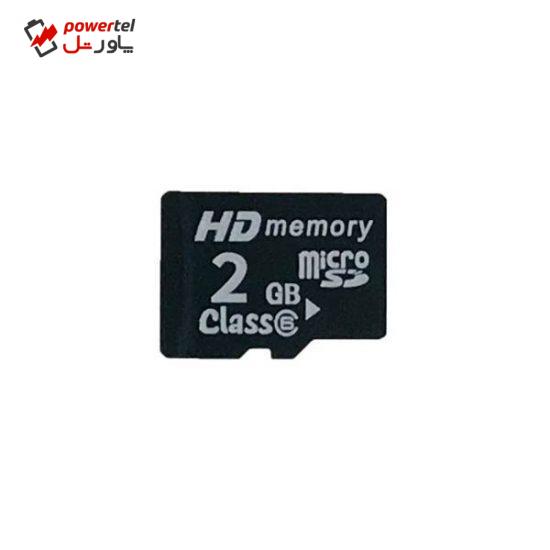 کارت حافظه microSDHC مدل اچ دی کلاس 6 سرعت 45MBps ظرفیت 2 گیگابایت