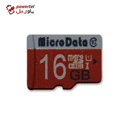 کارت حافظه microSDHC میکرودیتا مدل DR8010 کلاس 10 ظرفیت 8 گیگابایت وکیوم آبی همراه با آداپتور SD