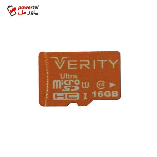 کارت حافظه microSDHC وریتی مدل Ultra کلاس 10 استاندارد UHS-I U1 سرعت 95MBps ظرفیت 16 گیگابایت