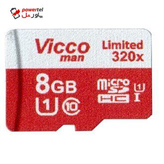 کارت حافظه microSDHC ویکو من مدل Final 320x کلاس 10 استاندارد UHS-I U3 سرعت 48MBps ظرفیت 8 گیگابایت