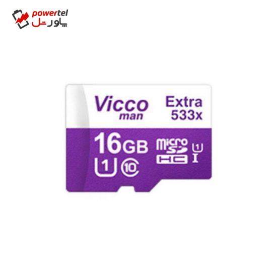 کارت حافظه microSDHC ویکومن مدل 320X کلاس 10 استاندارد UHS-I U1 سرعت 48MBps ظرفیت 16 گیگابایت