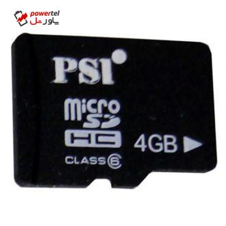 کارت حافظه microSDHC پی اس آی مدل A-01 کلاس 6 استاندارد UHS-I U1 سرعت 30MBps ظرفیت 4 گیگابایت