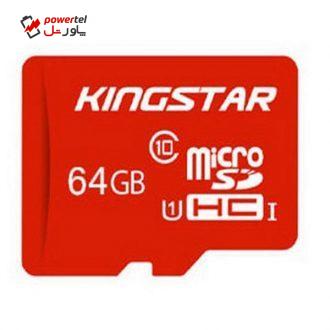 کارت حافظه microSDHC کینگ استار مدل 580X کلاس 10 استاندارد UHS-I U1 سرعت 85MBps ظرفیت 64 گیگابایت