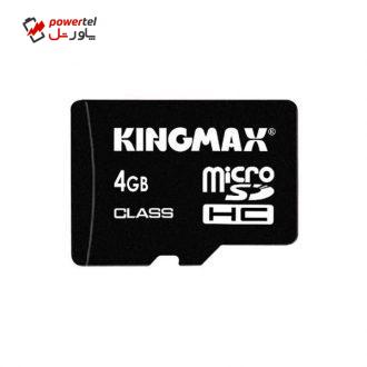 کارت حافظه microSDHC کینگ مکس کلاس 2 سرعت 2Mbps همراه با آداپتور SD ظرفیت 4 گیگابایت