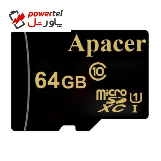 کارت حافظه microSDXC اپیسر مدل AP64GA کلاس 10 استاندارد  UHS-I U1 سرعت 45MBps ظرفیت 64 گیگابایت