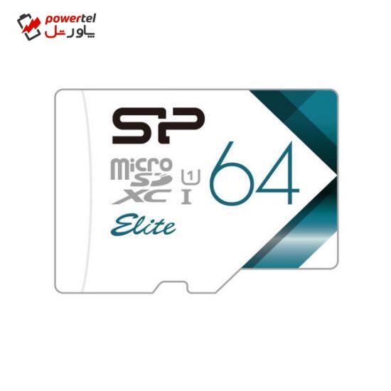 کارت حافظه microSDXC سیلیکون پاور مدل Colorful Elite کلاس 10 استاندارد UHC-I U1 سرعت 85MBps ظرفیت 64 گیگابایت