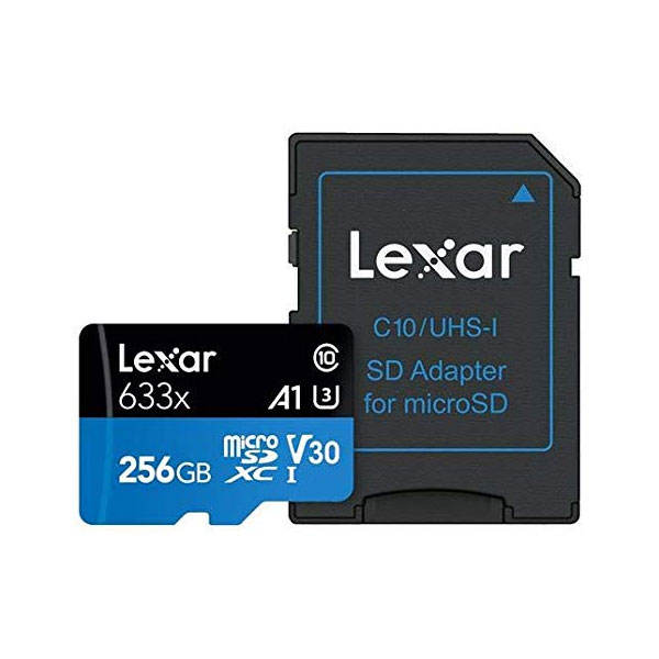 کارت حافظه microSDXC لکسار مدل 633X کلاس 10 استاندارد UHS-I U3 سرعت  ظرفیت 512گیگابایت