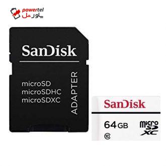 کارت حافظه microSDXC مدل G46A کلاس 10 استاندارد UHS-I سرعت 20MBps ظرفیت 64 گیگابایت به  همراه آداپتور