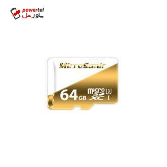 کارت حافظه microSDXC میکروسونیک مدل NC2010 کلاس 10 استاندارد UHS-I U3 سرعت 80MBps ظرفیت 64گیگابایت