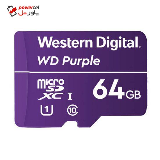 کارت حافظه microSDXC وسترن دیجیتال مدل Ultra 3 کلاس 10 استاندارد UHS-I سرعت 100MBps ظرفیت 64 گیگابایت