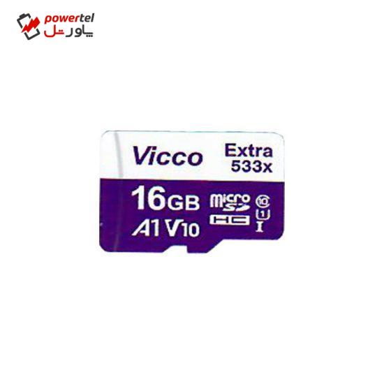 کارت حافظه microSDXC ویکومن مدل Extra 533X کلاس 10 استاندارد UHS-I U1 سرعت 80MBps ظرفیت 16گیگابایت