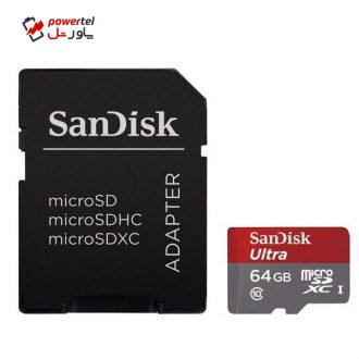 کارت حافظه سن دیسک microSDXC 64GB UHS-I Card with Adapter
