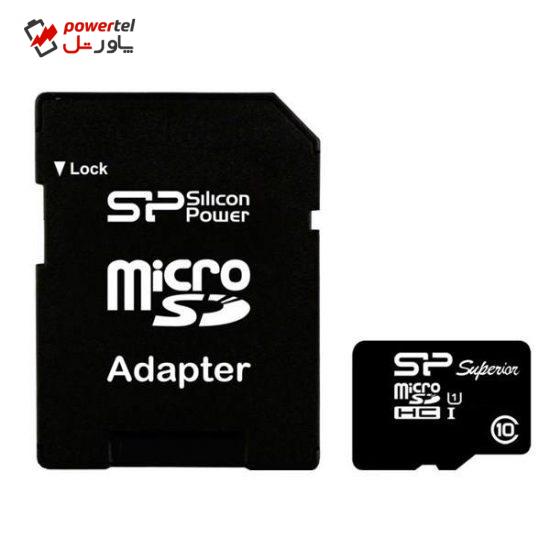 کارت حافظه سیلیکون پاور Superior microSDXC 64GB UHS-I Class 10