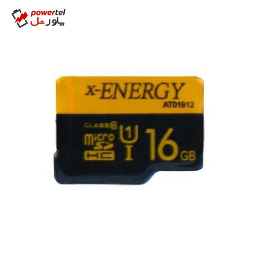 کارت حافظه‌ microSDHC ایکس انرژی مدل IPM کلاس 10 استاندارد U1 سرعت 80MBps ظرفیت 16 گیگابایت