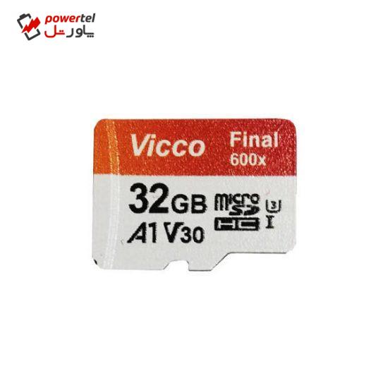 کارت حافظه‌ microSDHC ویکو مدل 600x کلاس 10 استاندارد UHS-I U1 سرعت 90MBps ظرفیت 32 گیگابایت