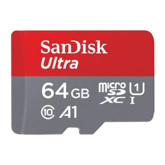 کارت حافظه‌ microSDXC سن دیسک مدل A1 کلاس 10 استاندارد UHS-I U1سرعت 100MBps ظرفیت 64 گیگابایت