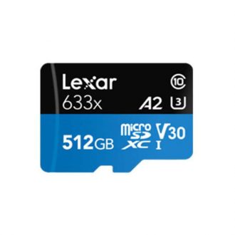کارت حافظه microSDXC لکسار مدل 633X کلاس 10 استاندارد UHS-I سرعت 95MBps ظرفیت 256 گیگابایت به همراه آداپتور  SD