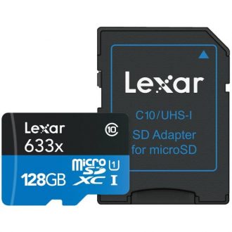کارت حافظه microSDXC لکسار مدل High-Performance کلاس 10 استاندارد UHS-I U1 سرعت 95MBps به همراه کارتخوان USB 3.0 ظرفیت 200 گیگابایت