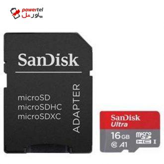 کارت حافظه‌ microSDXC مدل IP22 کلاس 10 استاندارد UHS-I U1 سرعت 80MBps ظرفیت 16 گیگابایت به همراه آداپتور SD