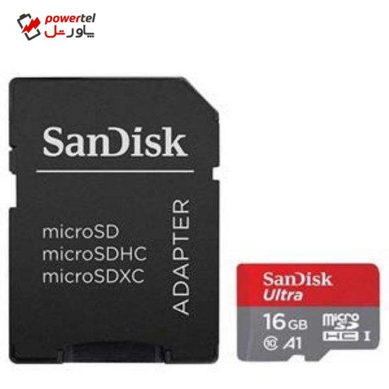 کارت حافظه‌ microSDXC مدل IP22 کلاس 10 استاندارد UHS-I U1 سرعت 80MBps ظرفیت 16 گیگابایت به همراه آداپتور SD